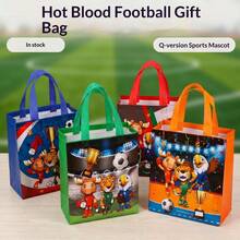 FIFA FIFA 2026 USA Canada Mexico World Cup Mascot Waterproof Non-Woven Tote Bag, Sports Fan Gift Bag, 4 Theme Color Options Party Favor Bag, Football Merchandise Storage Packaging Bag, Game Watching Souvenir Gift Wrap Bag - Multicolor - View 2