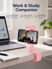 This Foldable Gym Phone Mount Features 360-Degree Rotation And A Non-Slip Design, Making It An Essential Accessory For Fitness Enthusiasts, Students Heading Back To School, And Air Travelers. - Multicolor - View 14