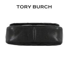 TORY BURCH Willa Solid Color Quilted Flap Chain Goat Leather Shoulder Crossbody Handbag For Women 153399-001 - Black - View 5
