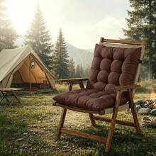 1pc 80cm*40cm PP Cotton Chair Cushion, With Straps For Easy Fixing, Suitable For Most Home Chairs And Outdoor Chairs, Vacuum Compressed Shipping, Please Let It Rest For A While After Receiving To Restore Its Original Shape - 1pc - View 10