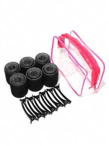 30 Pcs Self-Adhesive No Heat Hair Curlers, DIY Hair Styling Accessories, Women Hairdressing Tools - Multicolor - View 10