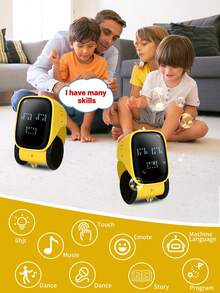 1pc Children Robot Toy, Smart Rechargeable Robot With Voice Control, Dialogue Recording, Touch Sensor, Early Education Programming, Interactive Toy For Boys And Girls, Birthday Gift, Christmas Gift, Easter Gift, Suitable For 3-4-5-6-7-8-9-10-11-12 Years Old - Multicolor - View 7