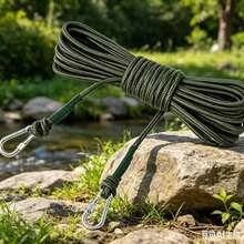 Nylon Steel Wire Core Binding Rope, Clothesline, Drying Rope, Outdoor Wind Resistant Non-Slip - Multicolor - View 2