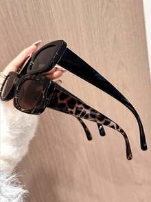1/2 Pairs Vintage Ins Style Fashion Design, Classic Elegant Fashion Women's Glasses, Suitable For Daily Life, Dating, Street Photography Decoration, Fits All Face Shapes - View 3