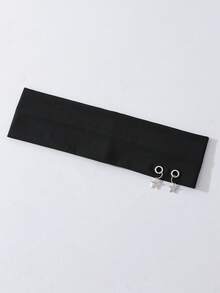 1pc Fashion Punk Gothic Style Star Pattern Soft Non-Slip Elastic Hollow Out Beach Holiday Headband, Elastic Yoga Sports Hairband, Versatile For Daily Wear And Multiple Occasions Summer Hair Accessories - Black - View 5