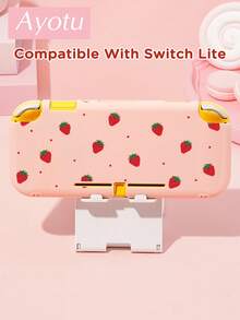 Ayotu Casing TPU Ultra Tipis Motif Stroberi & Polkadot Merah untuk Switch OLED/Lite/New Switch2 (2025). Kompatibel dengan Dock, Tidak Perlu Dilepas. Tahan Benturan & Debu. Tersedia Berbagai Warna. Romantis Musim Semi, Gaya Pedesaan, Hari Valentine, Tahun Baru, Kembali ke Sekolah. - View 10