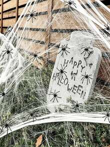 1/50pcs Halloween Realistic Plastic Spiders Black Fake Spiders Fake Spiders Prank Props For Halloween Home And Party Decor For Haunted House & Yard Decor, Perfect For Halloween Party, Haunted Attraction, Zombie Themed Bash,Garden Decor Outdoor - Multicolor - View 3