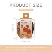 MINISO Dual-Sided Wet & Dry Makeup Sponge Set, Butter & Chocolate Colors Available, 6pcs Cushion Powder Puffs With Dust-Proof Storage Box, Foundation Loose Powder Blending Makeup Sponge - Multicolor - View 11