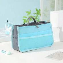 1PC Wallet Organizer/Handbag Insert-13 Pockets, Waterproof Nylon Material, Cosmetic Travel Organizer, Simple Foldable, Multi-Functional Organizer, Gift Bag, School Supplies, Teacher Gift, Back To School Teacher Accessory. - Multicolor - View 19