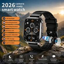 SENBONO New 2026 Video Watch, A Smartwatch That Can Take Photos/Record Audio And Video, LED Flashlight Function, 2.01-Inch High-Definition Screen, Multiple Sports Modes, 670mAh Battery, Photo Album, SMS Notification, Wireless Calling, Smartwatch/Camera Watch - View 10