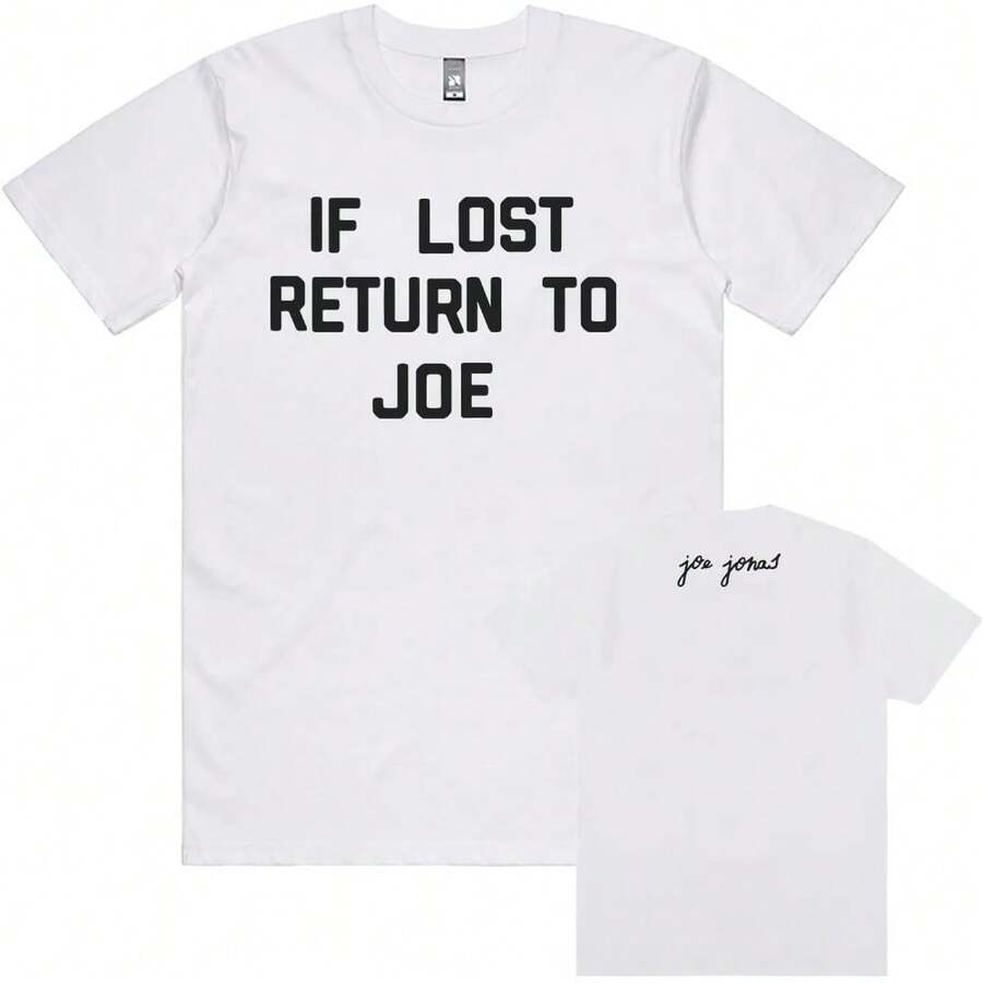 Si Perdido Volver A Joe - Rotes T-Shirt By Joe Jonas, High-Quality Summer Cotton T-Shirt For Women, Unisex Streetwear, Clothing For Men And Women - Black - View 1