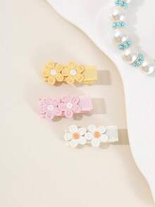 12pcs/Set Baby Girl Dopamine Style Cute Flower & Heart Hair Clips, Non-Damaging, Suitable For Holidays And Daily Use Y2 - 彩色 - 查看 6