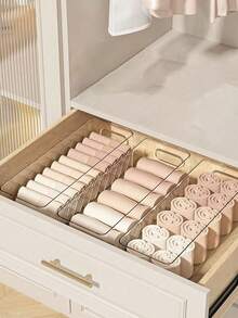 10/5/4/3/2/1pcs Transparent Desktop Storage Boxes, Household Underwear, Bra, Socks Storage Box, Cosmetic Storage Box, Phone Case Storage Box, Kitchen Refrigerator Storage Box, Drawer Storage Box, Organizer, Makeup Storage Box - Clear - View 6