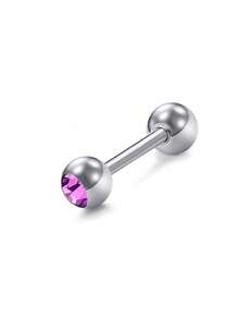 1pc Titanium Tongue Piercing Jewellery 14G Nipple Bars Tongue Barbell Piercing Bar Nipple Piercing Bars Jewellery Tongue Piercing Nipple Piercing - Multicolor - View 11