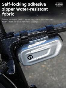WEST BIKING 自行車上管包 硬殼 PU 防水眼鏡單車裝備收納包 魔鬼氈易安裝 - 彩色 - 查看 8