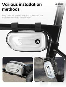 WEST BIKING 自行車上管包 硬殼 PU 防水眼鏡單車裝備收納包 魔鬼氈易安裝 - 彩色 - 查看 7
