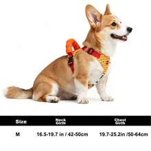Satu Harness Anjing Anti Tarik, Harness Anjing Oxford Ukuran Sedang yang Dapat Diatur, Harness Rompi Hewan Peliharaan Reflektif Anti Cekik dengan Pegangan Lembut yang Mudah Dikendalikan untuk Anjing Kecil dan Sedang - MultiWarna - View 15