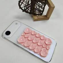 4pcsCute Pink And White Silicone Suction Cup Heart-Shaped Soft Silicone Phone Case, Korean Version Dopamine Heart-Shaped Design, With Suction Cup Holder, Soft Silicone Back Cover, Compatible With IPhone 17 Pro Max 16 15 13 12 11 Pro Max Plus - View 7