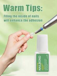 GELPOLISH 1pc/2pcs/3pcs/6pcs Super Strong Brush-On Nail Glue, Suitable For Acrylic Nails, Nail Tips And Press-On Nails (8ml), Repairs Broken Nails, Acrylic Nail Glue, Nail Adhesive, No UV Light Required - 8ml - View 4