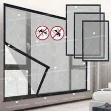 1pc Mosquito Net, Window Screen, Window Dust-Proof Mesh, Self-Adhesive Insect Screen, Fly Screen, Can Be Cut To Size. Repair, Size 130*150cm, 150*200cm, Indoor Mosquito Net, Mosquito Net, Repair Patch, Mosquito Net Window Screen, Indoor Mosquito Net Window Screen, NetEase Installation Tape, Home Textile Mosquito Net Window Screen Glue, Black, White And Multiple Colors Available - Multicolor - View 2