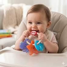 Nuby IccyBite Cold Gel Teether In Marine Shapes - Multicolor - View 1
