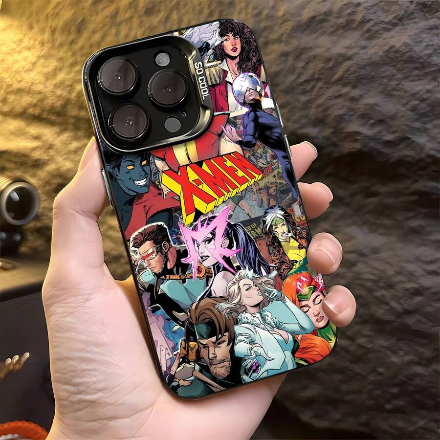 Funda para teléfono con diseño de cómic de , compatible con fundas para teléfonos , Apple, VIVO, OPPO, , ,  y Honor. Fabricada en TPU, ofrece protección contra golpes y caídas. - Negro - Ver 1