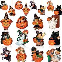 104pc Vintage Halloween Hollow Home Decor, Pumpkin Witch Hollow Decoration, Large Halloween Hollow Card Paper, Vintage Victorian Hollow Cardboard, Trick Or Treat Holiday Party Decoration - View 7
