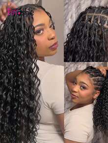 Tinashe 羽毛鉤針髮飾奇蹟結 波希米亞風編髮 海灘捲髮 真人髮接髮 - SNatural - 查看 5