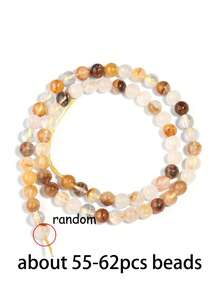 1 String Natural Multicolor Agate Beads Stone Round Accessories Beads For Girls Jewelry Making Diy Lovers Bracelet 6 8 10mm - Multicolor - View 13