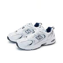 Damen Herren Y2K Millennium Sneaker N Marke Silber Weiß atmungsaktives Mesh-Obermaterial ENCAP ABZORB doppelte Dämpfung flache Sohle niedriger Profil Laufschuhe - Weiß/Silber - Übersicht 2
