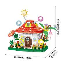 Adult Forest Treehouse/Wooden House Building Block Set, High-End Modular Construction Set, Designed With A Charming Nature Theme, This Wooden House Model Provides A Stress-Relieving Building Process And Can Also Serve As An Eye-Catching Bedroom Decoration, Suitable For Solo Relaxation Or Couple Interaction, A Thoughtful Personalized Gift - Multicolor - View 5