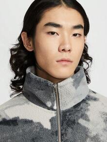 Nike 男款 AS M NK TF SHERPA HZ JKT NAOS 針織運動衫-無帽衫 HV3542-068 - 灰色 - 查看 3