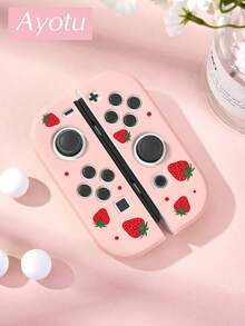 Ayotu Casing TPU Ultra Tipis Motif Stroberi & Polkadot Merah untuk Switch OLED/Lite/New Switch2 (2025). Kompatibel dengan Dock, Tidak Perlu Dilepas. Tahan Benturan & Debu. Tersedia Berbagai Warna. Romantis Musim Semi, Gaya Pedesaan, Hari Valentine, Tahun Baru, Kembali ke Sekolah. - View 19