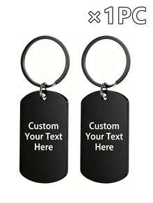 Llavero de metal personalizable, impreso con tu foto y texto, 4 estilos y 4 colores disponibles, paquete de 1 pieza, 3 piezas o 5 piezas. Perfecto como llavero, decoración de mochila, regalo de cumpleaños, regalo de aniversario y regalo del Día de San Valentín. - Multicolor - Ver 55