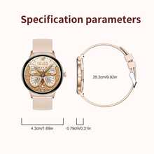 KENPANG Jam Tangan Pintar Ultra Tipis 7,9 mm untuk Wanita, Layar Sentuh Penuh AMOLED 1,43 inci, Monitor Detak Jantung & Tidur, Mode Multi-Olahraga, Melakukan/Menjawab Panggilan, Pelacak Kebugaran Wanita, Kontrol Musik, Cuaca, Angkat untuk Mengaktifkan Layar, Kamera Jarak Jauh, Kompatibel dengan iOS dan Android - View 12