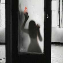 2pcs/1pc Halloween Horror Female Ghost Blood Hand Wall Stickers,For Halloween Party Glass Window DIY Backdrop Decorative Wall Stickers - Multicolor - View 5