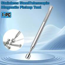 1pc 3-In-1 Telescopic Stainless Steel Magnetic Pickup Tool, No Battery Required, Ideal For Hard-To-Reach Areas, Perfect For Automotive And Construction Repair, No-Power Deep Area Retrieval Tool, Suitable For Automotive And Construction Deep Area Retrieval Needs, No Battery No Power Supply, Great Helper For Automotive And Construction Deep Area Retrieval - Scalable - View 6