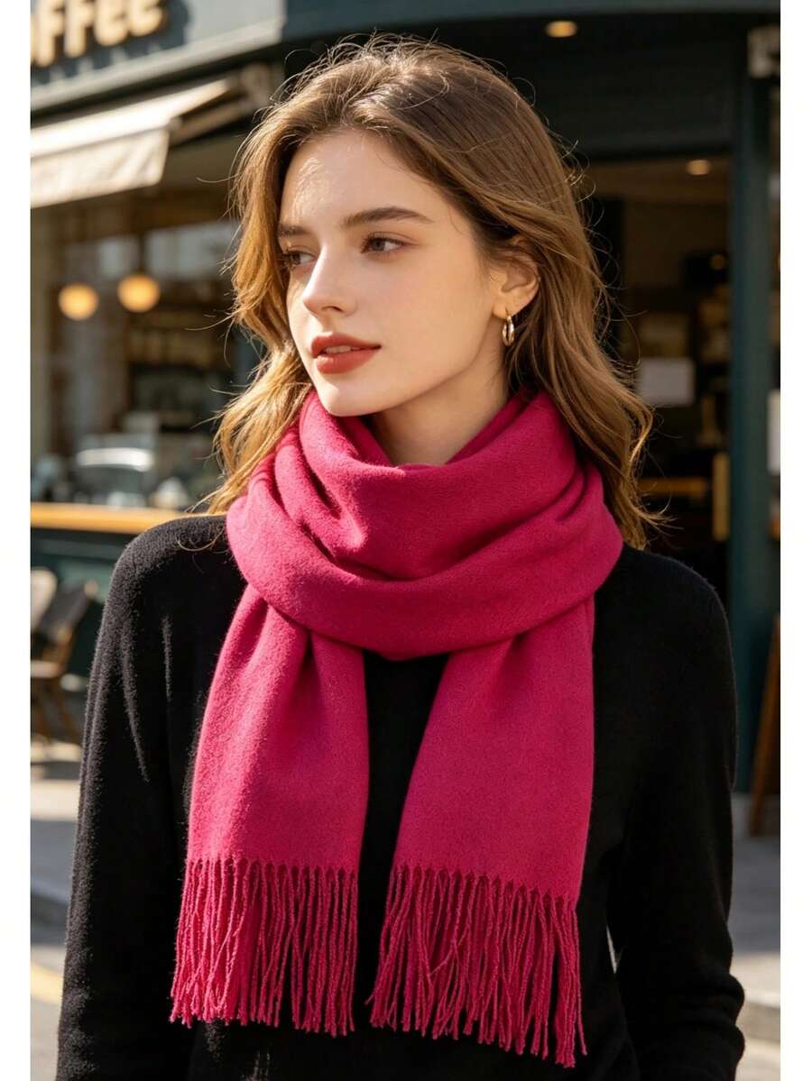 Women's Scarves - Hot Pink - View 1