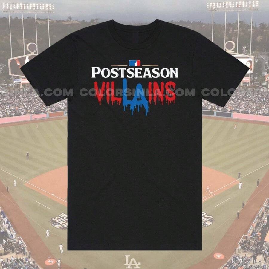 Los Angeles Baseball - Postseason Villains - Black Shirt - 黑1 - 查看 1
