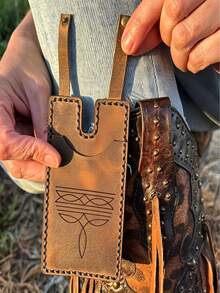 Novel Western Boot Style Wallet - With Snap Closure, Compact And Portable Small Wallet, Women's Multi-Functional Storage Wallet, Unique Card Holder, Card Clip, Coin Purse, Mini Wallet, Perfect For Outings, Dancing And Daily Use - Multicolor - View 3