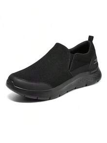 Skechers Men's Lightweight Cushioned Slip-On Casual Walking Shoes - Black - View 1