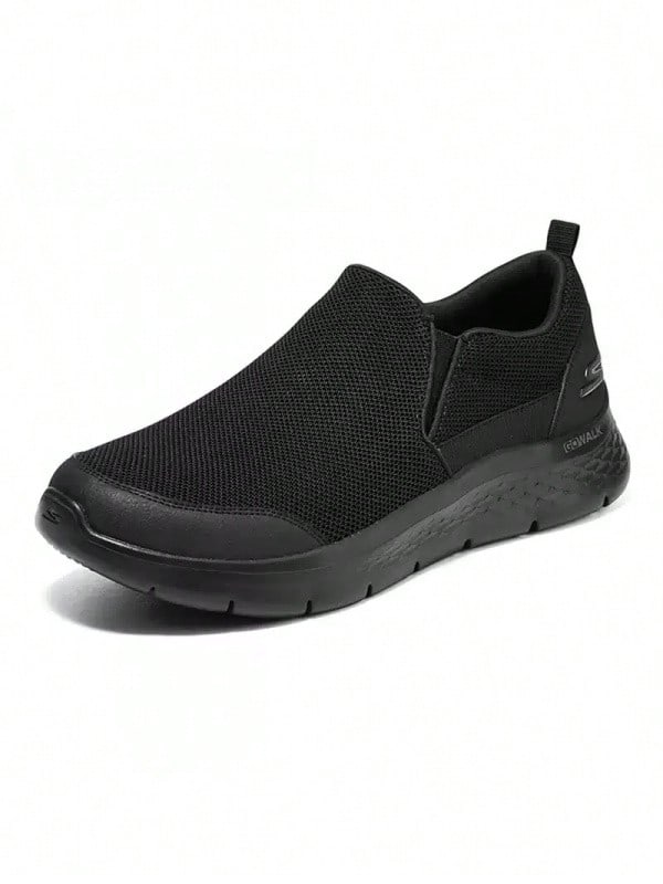 Skechers Men's Lightweight Cushioned Slip-On Casual Walking Shoes - Black - View 1