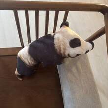 1個可愛逼真動物絨毛枕頭娃娃 醜萌熊貓小牛娃娃枕頭 沙發靠墊枕頭 抽象趣味熊貓小牛娃娃 桌面裝飾品 家居裝飾 拍照道具 送給朋友閨蜜的禮物 節日禮物 生日禮物 聖誕禮物 萬聖節禮物 - 彩色 - 查看 16
