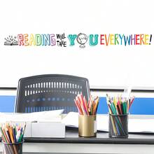 1/2 Sheets Back To School Classroom Wall Decals Kids Room Decor Self Adhesive Inspirational Quote Sticker Wall Art For Kindergarten Home School Decor​ - Multicolor - View 9
