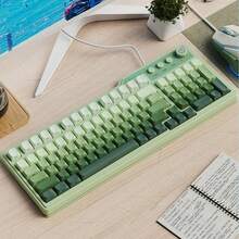 HP Teclado K360 con sensación mecánica, teclado de silicona con cable, teclas esféricas con impresión lateral degradada, 99 teclas, retroiluminación RGB, para juegos, escritorio, portátil y computadora - Ver 12