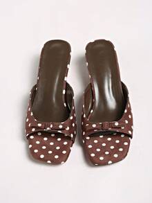 2026 Spring/Summer New Women's Mule Style High Heel Sandals - Brown - View 5