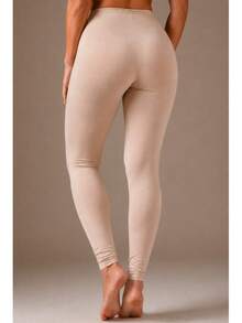 Winter Second Skin Slip Pants, Anti-Chafing And Anti-Transparency, To Wear Under Dresses - Beige - View 3