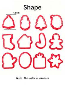 24/12PCS Colorful Clay Tool Set, Educational Clay Model, Includes Plastic Animal Cutouts, Molds And Accessories, Clay Embossing Set, Animal/Shape/Geometric Patterns, Punching Tools, DIY Clay/Playdough Molds, Colorful Embossing Multi-Shape Handmade Molds, Back To School - Sets - View 11
