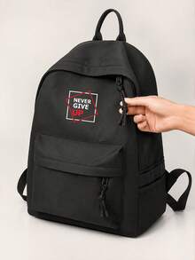Printed Large Capacity Backpack, Suitable For Daily Use, School And Travel, Unisex, Back To School Season - Multicolor - View 4