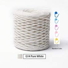 1/2 Roll High-Quality Raffia Yarn Straw Paper - Natural Fiber Macrame For Crochet Crafts, Jewelry Making, Hand Knitting, Summer Hats, Baskets, Gift Wrapping & More - Twisted String In Assorted Colors, Yarn Crochet - Multicolor - View 15